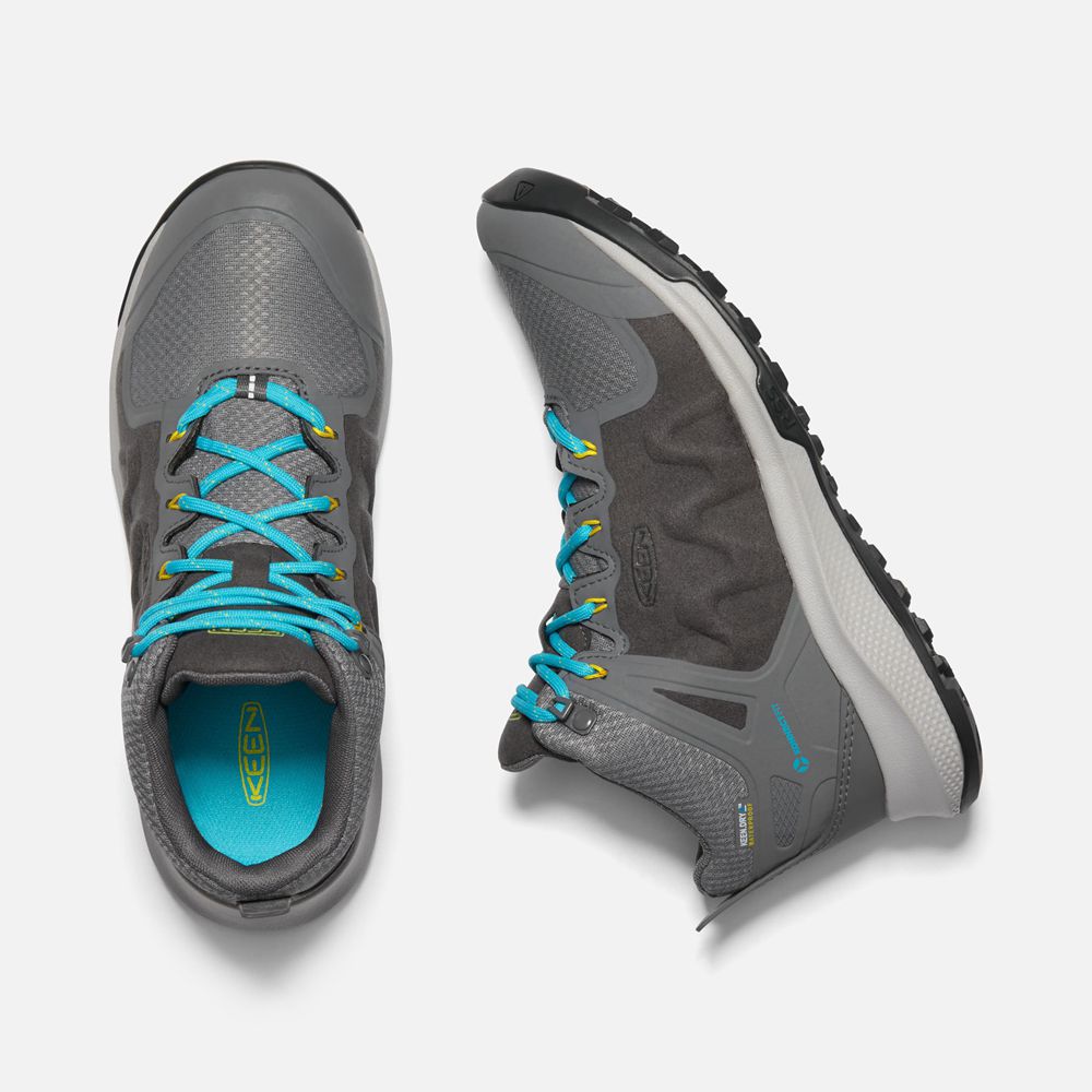 Keen Laarzen Dames Grijs/Turquoise - Explore Waterproof - 35147-UVYW